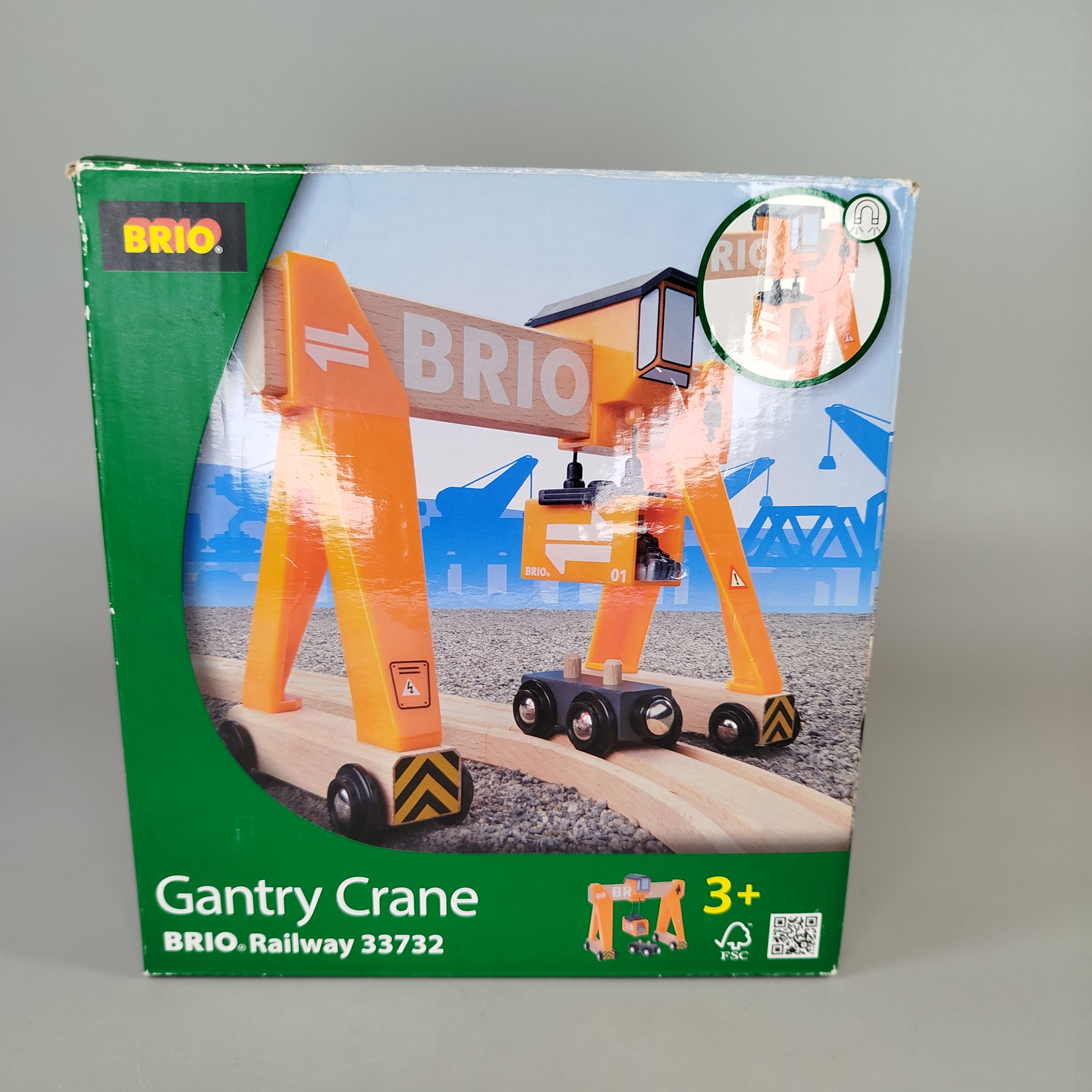 BRIO Eisenbahn Kranset 33732 – Kran & Signal, gut erhalten